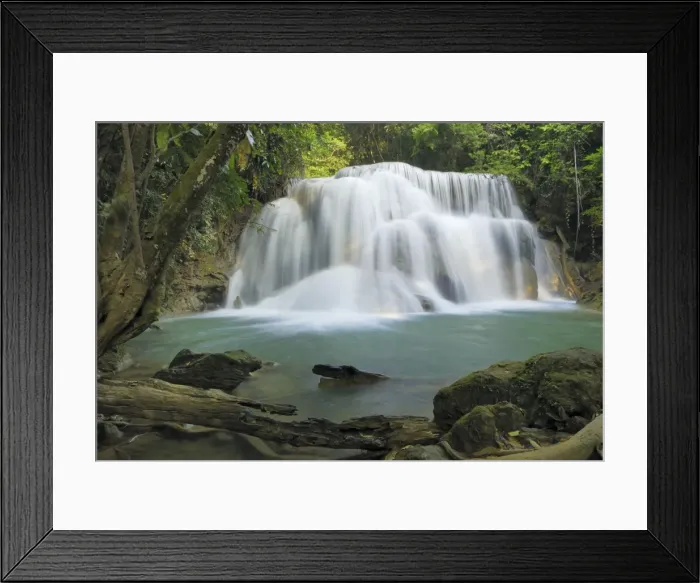 Framed Print : Huay Mae Kamin waterfall Kheaun Sri Nakarin N. P. Kanchanaburi province, Thailand Framed Print : Huay Mae Kamin waterfall Kheaun Sri Nakarin N. P. Kanchanaburi province, Thailand