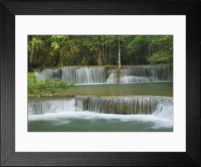 Framed Print : Huay Mae Kamin waterfall Kheaun Sri Nakarin N. P. Kanchanaburi province, Thailand Framed Print : Huay Mae Kamin waterfall Kheaun Sri Nakarin N. P. Kanchanaburi province, Thailand