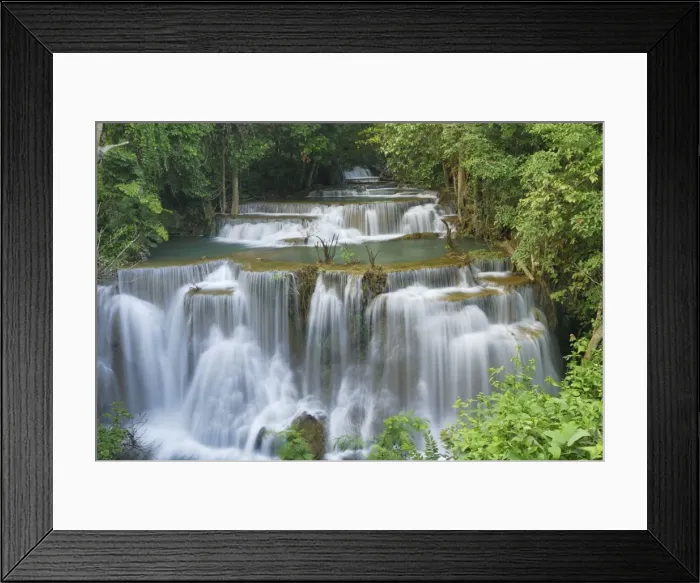 Framed Print : Huay Mae Kamin waterfall Kheaun Sri Nakarin N. P. Kanchanaburi province, Thailand Framed Print : Huay Mae Kamin waterfall Kheaun Sri Nakarin N. P. Kanchanaburi province, Thailand