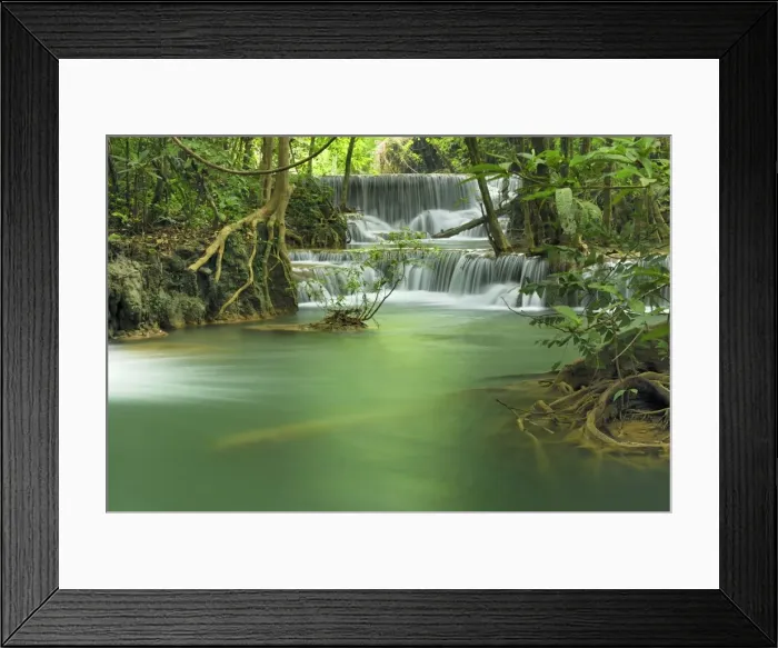 Framed Print : Huay Mae Kamin waterfall Kheaun Sri Nakarin N. P. Kanchanaburi province, Thailand Framed Print : Huay Mae Kamin waterfall Kheaun Sri Nakarin N. P. Kanchanaburi province, Thailand