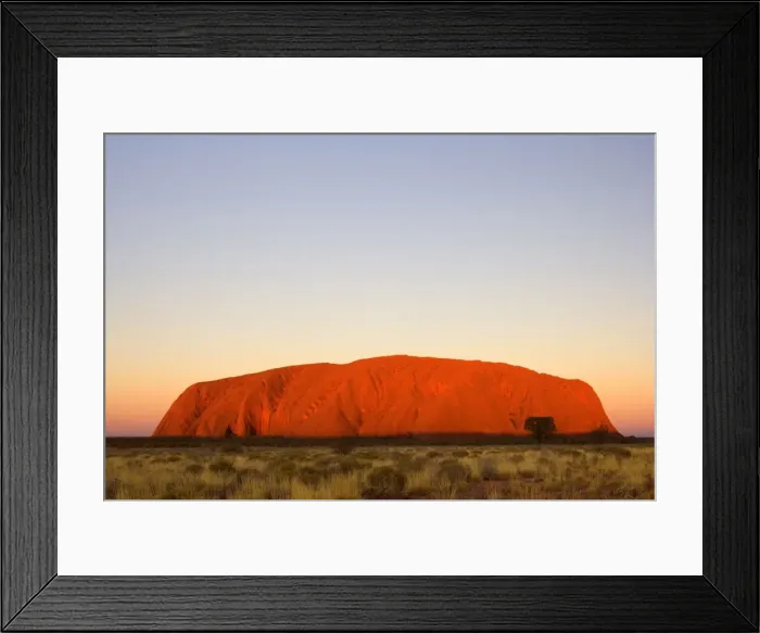 Framed Print : Australia - Ayers Rock - Uluru - brightly ablaze Ayers Rock at sunset - Uluru-Kata Tjuta National Park, World Heritage Area, Northern Territory. Aboriginals of the Anangu tribe call Ayers Rock Uluru Framed Print : Australia - Ayers Rock - Uluru - brightly ablaze Ayers Rock at sunset - Uluru-Kata Tjuta National Park, World Heritage Area, Northern Territory. Aboriginals of the Anangu tribe call Ayers Rock Uluru