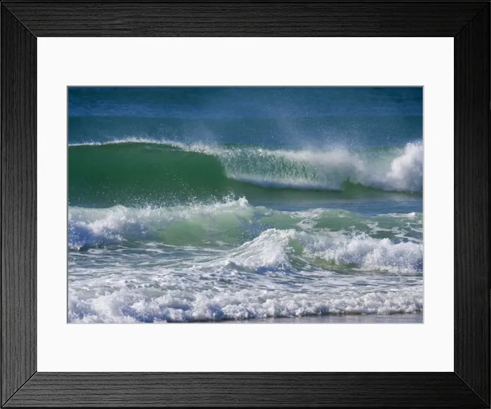 Framed Print : Ocean Waves - turquoise coloured waves break at the shore of the eastern beach on Fraser Island. A fine spray of mist is blown up by the wind - Fraser Island World Heritage Area, Queensland, Australia Framed Print : Ocean Waves - turquoise coloured waves break at the shore of the eastern beach on Fraser Island. A fine spray of mist is blown up by the wind - Fraser Island World Heritage Area, Queensland, Australia