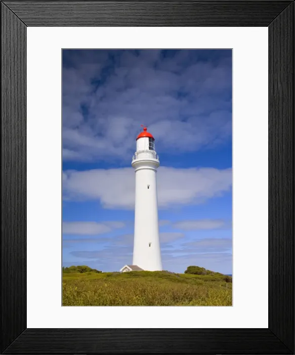 Framed Print : Split Point Lighthouse - a beautiful lighthouse sitting on top of a cliff along the Great Ocean Road - Aireys Inlet, Surf Coast, Great Ocean Road, Victoria, Australia Framed Print : Split Point Lighthouse - a beautiful lighthouse sitting on top of a cliff along the Great Ocean Road - Aireys Inlet, Surf Coast, Great Ocean Road, Victoria, Australia