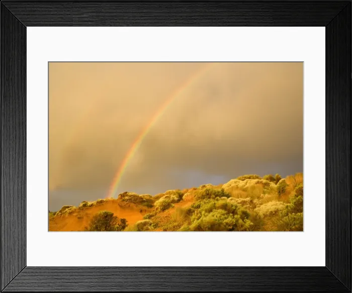 Framed Print : Rainbow - a rainbow has formed during a rain storm brewing over the coastline around the Twelve Apostles - Port Campbell National Park, Great Ocean Road, Victoria, Australia Framed Print : Rainbow - a rainbow has formed during a rain storm brewing over the coastline around the Twelve Apostles - Port Campbell National Park, Great Ocean Road, Victoria, Australia