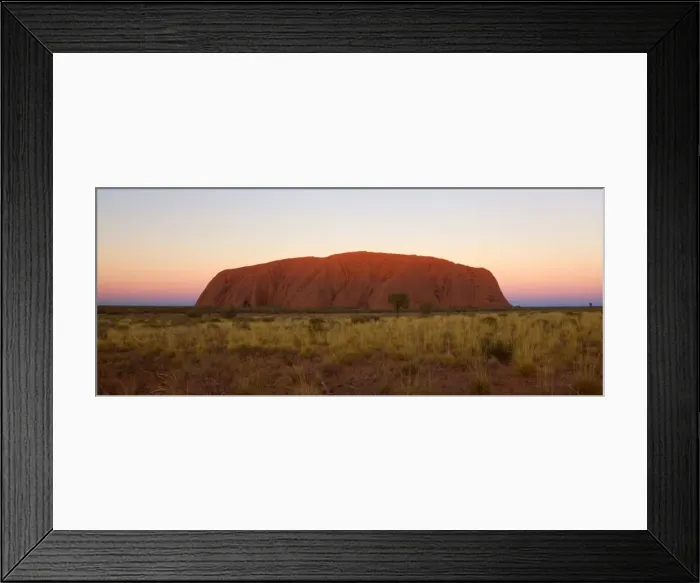 Framed Print : Ayers Rock - Uluru - shortly after sunset. The sky is awash in colours from blue to pink - Uluru-Kata Tjuta National Park, World Heritage Area, Northern Territory, Australia Framed Print : Ayers Rock - Uluru - shortly after sunset. The sky is awash in colours from blue to pink - Uluru-Kata Tjuta National Park, World Heritage Area, Northern Territory, Australia