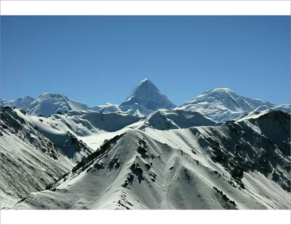 Tienschan mountain with Khan Tengri peak, Kazakhstan