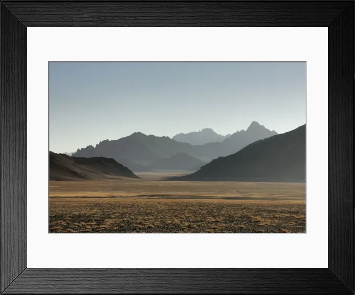 Framed Print : Tajikistan - Landscape in Pamir mountain - Murgab