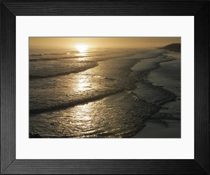 Framed Print : North Sea Waves - on the shoreline at sunrise, Northumberland National Park, England Framed Print : North Sea Waves - on the shoreline at sunrise, Northumberland National Park, England