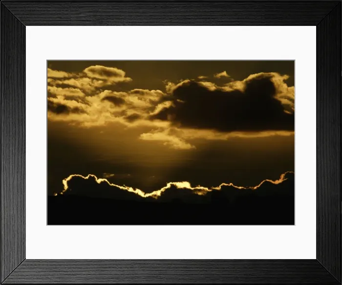 Framed Print : Autumn Sunset - over North Sea, Northumberland National Park, England Framed Print : Autumn Sunset - over North Sea, Northumberland National Park, England