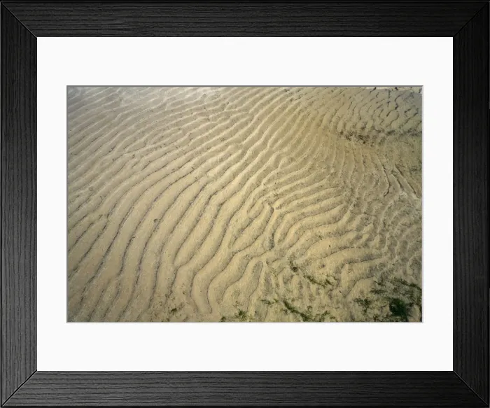 Framed Print : Ripples - at low tide, North Sea, Northumberland National Park, England Framed Print : Ripples - at low tide, North Sea, Northumberland National Park, England