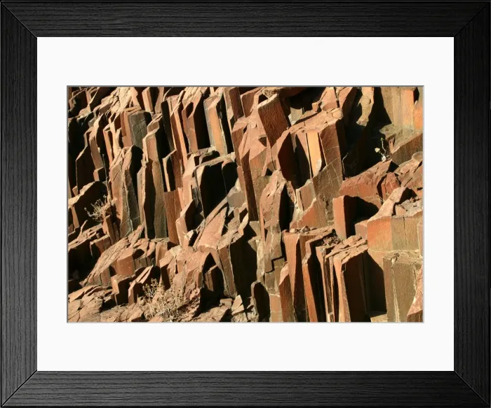 Framed Print : Organ Pipe Rock Formation In Namibia near Khorixas Framed Print : Organ Pipe Rock Formation In Namibia near Khorixas