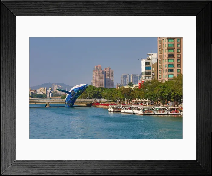 Framed Print : 13132454. Whale in Love ecological art installation in the Love River Framed Print : 13132454. Whale in Love ecological art installation in the Love River