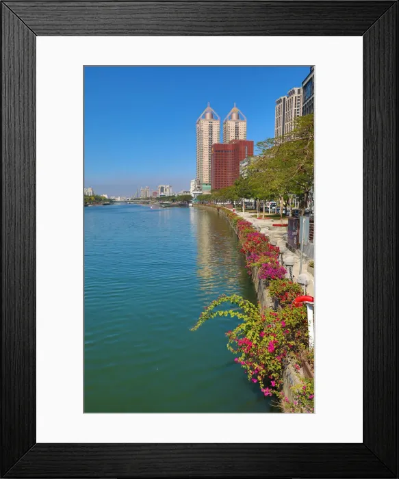 Framed Print : 13132469. Love River, Kaohsiung City, Taiwan Date Framed Print : 13132469. Love River, Kaohsiung City, Taiwan Date