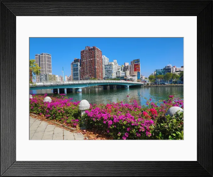 Framed Print : 13132470. Love River, Kaohsiung City, Taiwan Date Framed Print : 13132470. Love River, Kaohsiung City, Taiwan Date