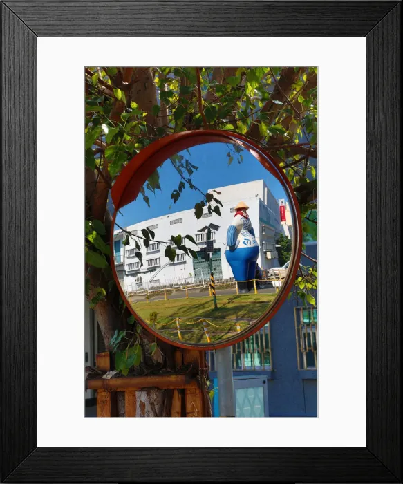 Framed Print : 13132473. Statue at the Pier 2 Art Center in a mirror, Kaohsiung City, Taiwan Date Framed Print : 13132473. Statue at the Pier 2 Art Center in a mirror, Kaohsiung City, Taiwan Date