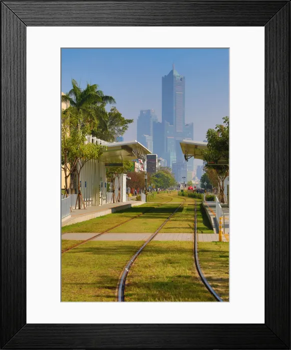 Framed Print : 13132474. Penglai Pier 2 tram station and the 85 Sky Tower Hotel Framed Print : 13132474. Penglai Pier 2 tram station and the 85 Sky Tower Hotel