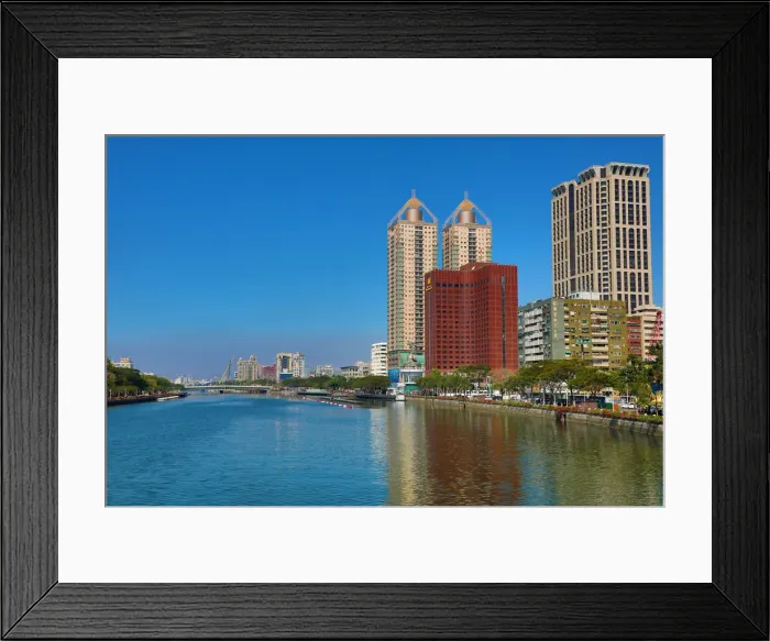 Framed Print : 13132481. Love River, Kaohsiung City, Taiwan Date Framed Print : 13132481. Love River, Kaohsiung City, Taiwan Date