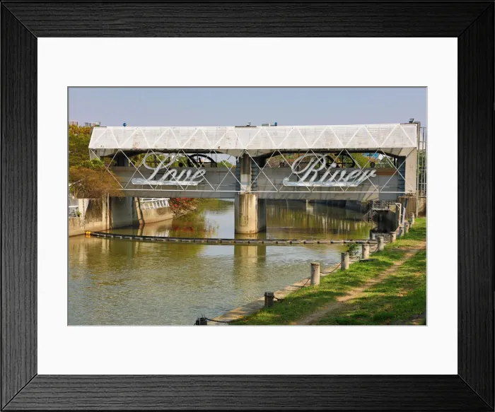 Framed Print : 13132489. Bridge at the Heart of Love River, Kaohsiung City, Taiwan Date Framed Print : 13132489. Bridge at the Heart of Love River, Kaohsiung City, Taiwan Date