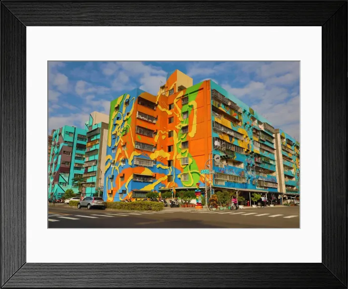 Framed Print : 13132494. Murals on buildings in Weiwu Mimi Village, Kaohsiung City, Taiwan Date Framed Print : 13132494. Murals on buildings in Weiwu Mimi Village, Kaohsiung City, Taiwan Date