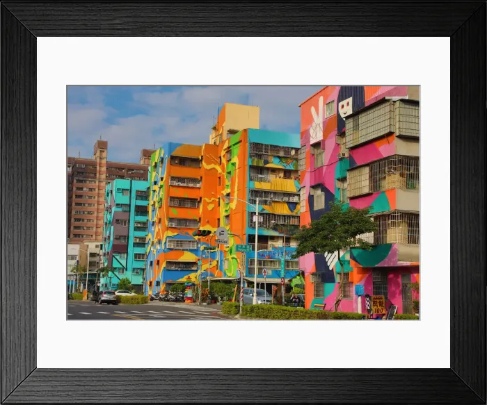 Framed Print : 13132495. Murals on buildings in Weiwu Mimi Village, Kaohsiung City, Taiwan Date Framed Print : 13132495. Murals on buildings in Weiwu Mimi Village, Kaohsiung City, Taiwan Date
