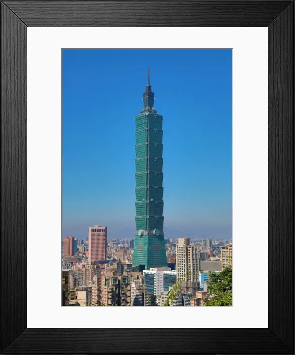Framed Print : 13132506. Taipei 101 skyscraper in Xinyi District, Taipei, Taiwan Date Framed Print : 13132506. Taipei 101 skyscraper in Xinyi District, Taipei, Taiwan Date