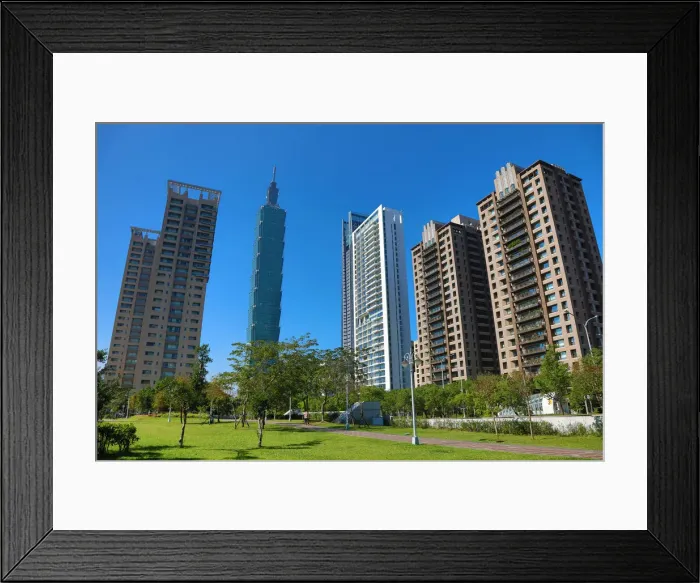 Framed Print : 13132514. Taipei 101 skyscraper in Xinyi District, Taipei, Taiwan Date Framed Print : 13132514. Taipei 101 skyscraper in Xinyi District, Taipei, Taiwan Date