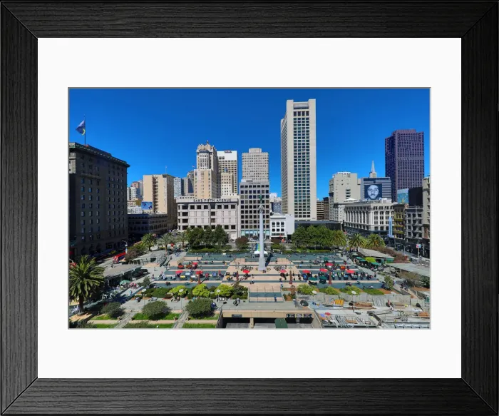 Framed Print : 13132535. Union Square in Downtown San Franciso, California, USA Date Framed Print : 13132535. Union Square in Downtown San Franciso, California, USA Date