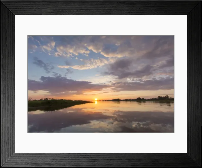 Framed Print : Oder river evening 03, S-E Arndt Framed Print : Oder river evening 03, S-E Arndt