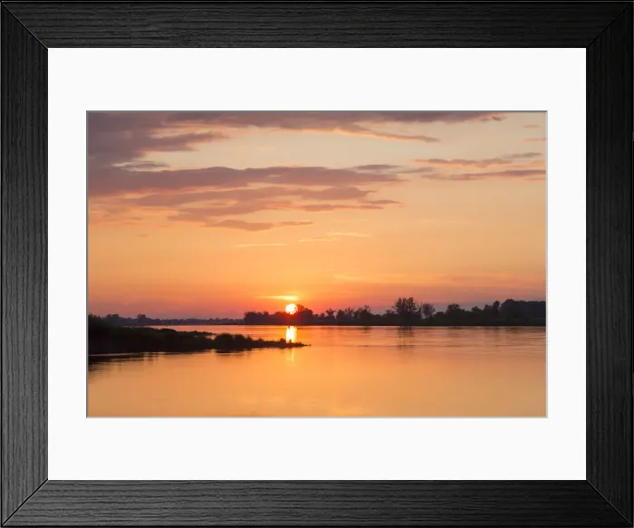 Framed Print : Oder river evening 07, S-E Arndt Framed Print : Oder river evening 07, S-E Arndt