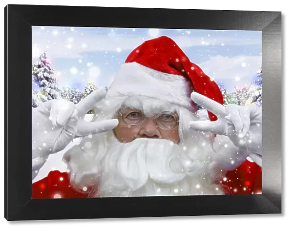 Father Christmas  /  Santa Claus in winter snow scene