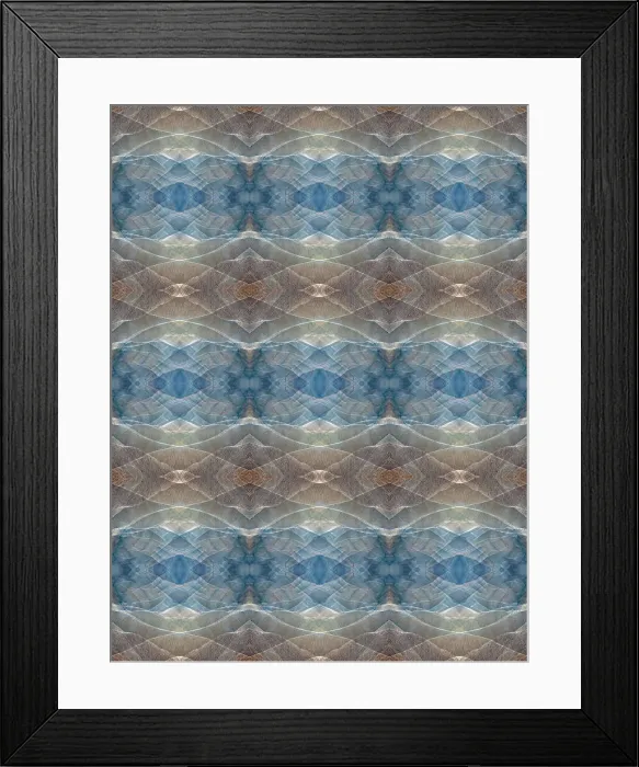 Framed Print : Blue and brown abstract. Date: 06-11-2007 Framed Print : Blue and brown abstract. Date: 06-11-2007