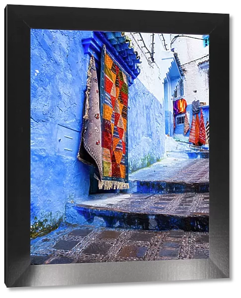 Chefchaouen, Morocco. Blue washed buildings Date: 25-04-2018