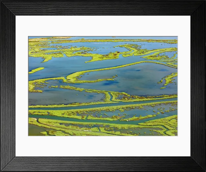 Framed Print : Wetland on the Aegean coast, Turkey. Date: 21-08-2018 Framed Print : Wetland on the Aegean coast, Turkey. Date: 21-08-2018