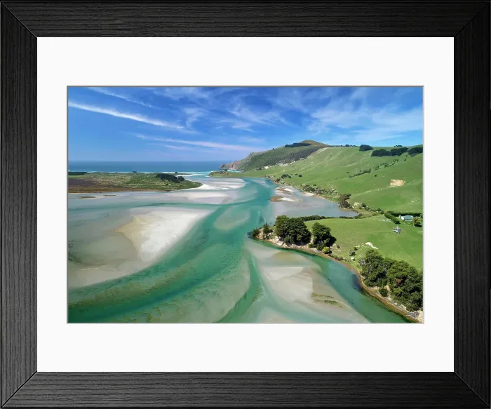 Framed Print : Tidal patterns, Hoopers Inlet, Otago Peninsula, Dunedin, South Island, New Zealand Date: 04-11-2019 Framed Print : Tidal patterns, Hoopers Inlet, Otago Peninsula, Dunedin, South Island, New Zealand Date: 04-11-2019