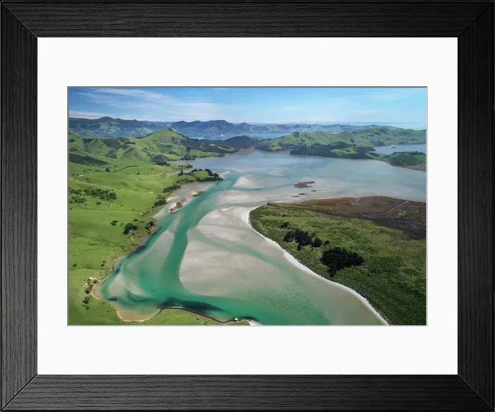 Framed Print : Hoopers Inlet and farmland, Otago Peninsula, Dunedin, South Island, New Zealand Date: 04-11-2019 Framed Print : Hoopers Inlet and farmland, Otago Peninsula, Dunedin, South Island, New Zealand Date: 04-11-2019