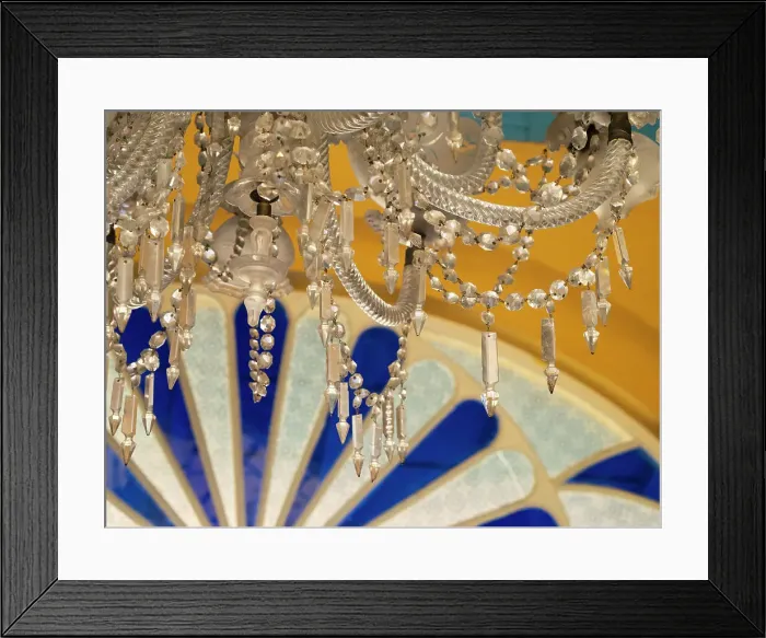 Framed Print : Cuba, Santa Clara, ornate chandelier in historic theater Date: 20-02-2019 Framed Print : Cuba, Santa Clara, ornate chandelier in historic theater Date: 20-02-2019