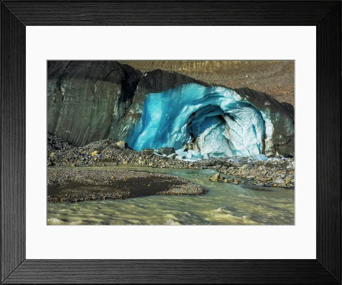 Framed Print : Blue ice and meltwater at the toe of the Athabasca Glacier, Jasper National Park, Alberta, Canada Date: 25-05-2021 Framed Print : Blue ice and meltwater at the toe of the Athabasca Glacier, Jasper National Park, Alberta, Canada Date: 25-05-2021