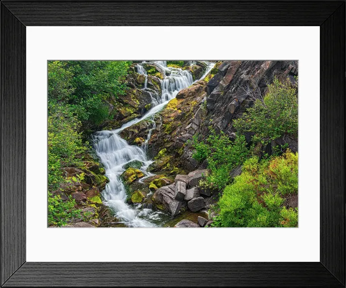 Framed Print : Canada, New Brunswick. River waterfall and rocky rapids. Date: 28-07-2017 Framed Print : Canada, New Brunswick. River waterfall and rocky rapids. Date: 28-07-2017