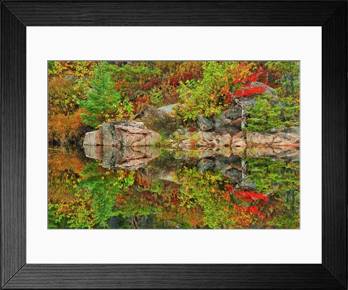 Framed Print : Canada, Ontario. Reflections on the Vermilion River. Date: 02-10-2012 Framed Print : Canada, Ontario. Reflections on the Vermilion River. Date: 02-10-2012