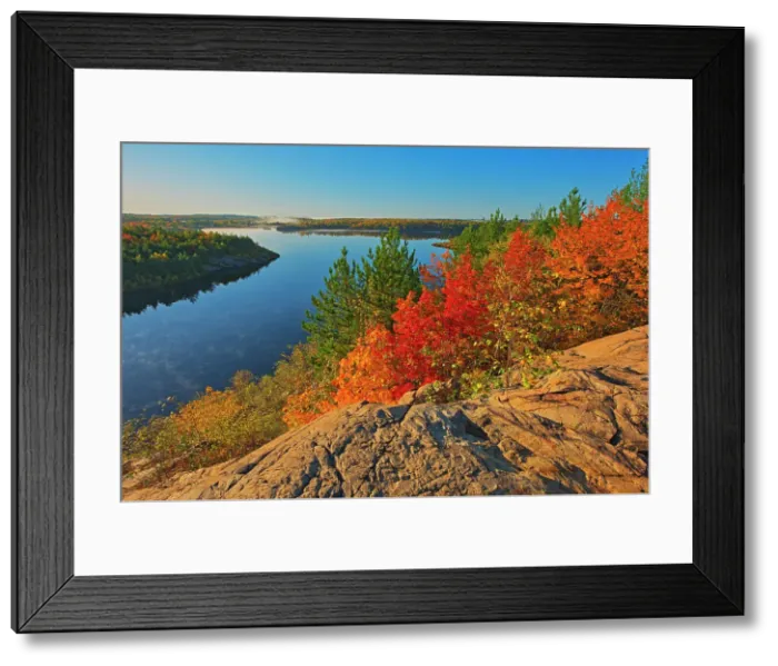 Framed Print : Canada, Ontario, Sudbury. Lake Laurentian Conservation Area in autumn. Date: 07-10-2019 Framed Print : Canada, Ontario, Sudbury. Lake Laurentian Conservation Area in autumn. Date: 07-10-2019