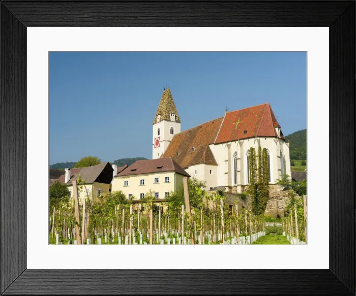 Framed Print : Church Heiliger Mauritius (Saint Maurice). Historic village Spitz located in wine-growing area, UNESCO World Heritage Site. Lower Austria Date: 12-09-2020 Framed Print : Church Heiliger Mauritius (Saint Maurice). Historic village Spitz located in wine-growing area, UNESCO World Heritage Site. Lower Austria Date: 12-09-2020