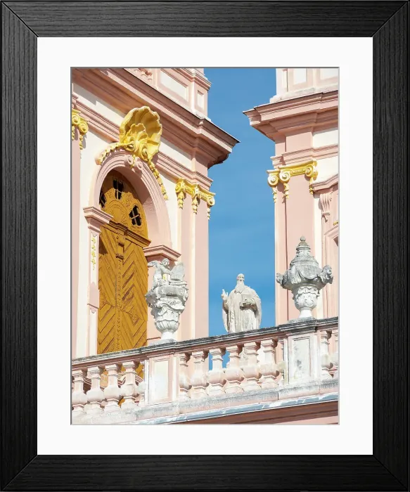 Framed Print : The collegiate church. Gottweig Abbey, a UNESCO World Heritage Site, Wachau, Lower Austria. (Editorial Use Only) Date: 11-09-2020