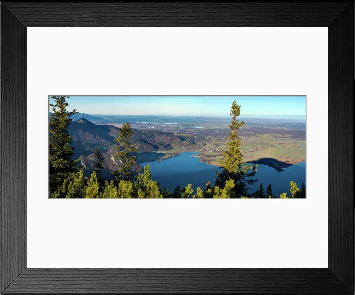 Framed Print : View from Mt. Jochberg near lake Walchensee towards lake Kochelsee and the foothills of the Bavarian Alps. Germany, Bavaria Date: 18-12-2020 Framed Print : View from Mt. Jochberg near lake Walchensee towards lake Kochelsee and the foothills of the Bavarian Alps. Germany, Bavaria Date: 18-12-2020