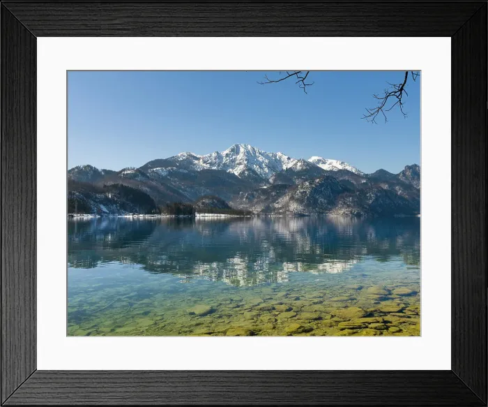 Framed Print : Lake Kochelsee at village Kochel am See during winter in the Bavarian Alps. Mt. Herzogstand in the background. Germany, Bavaria Date: 24-03-2021 Framed Print : Lake Kochelsee at village Kochel am See during winter in the Bavarian Alps. Mt. Herzogstand in the background. Germany, Bavaria Date: 24-03-2021