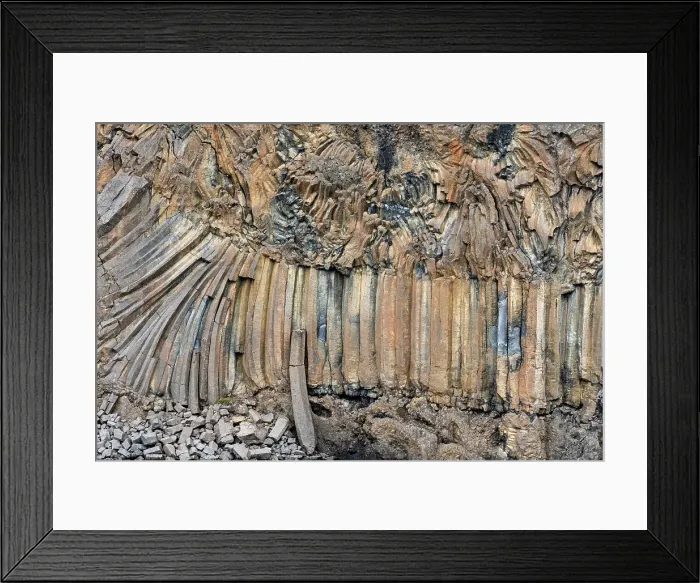Framed Print : Iceland. Columnar basalt designs along the Skjalfandafljot River in the Bardardalur Valley. Date: 31-05-2021 Framed Print : Iceland. Columnar basalt designs along the Skjalfandafljot River in the Bardardalur Valley. Date: 31-05-2021