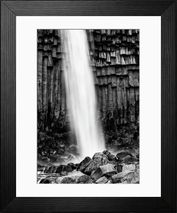 Framed Print : Iceland, Svartifoss, Vatnajokull National Park. Date: 03-06-2021
