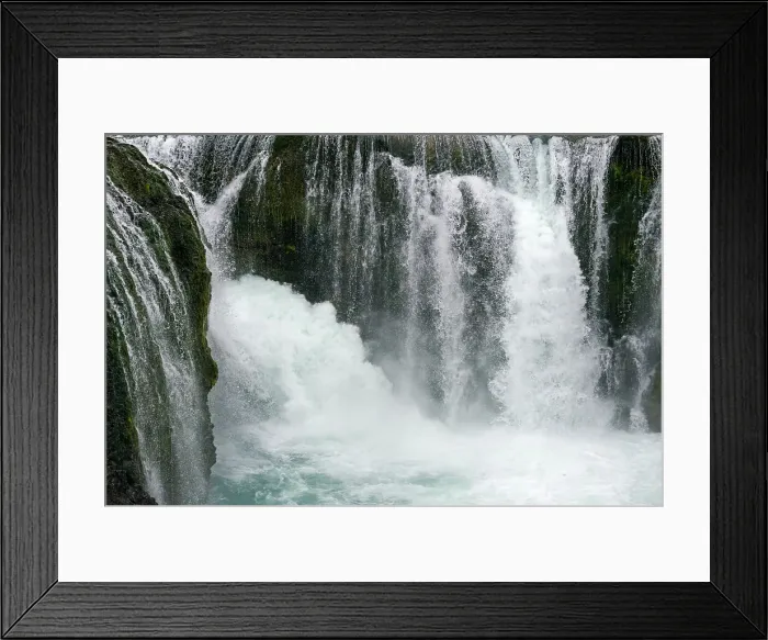 Framed Print : Sigoldu Waterfall, Iceland Date: 21-07-2017