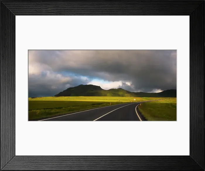 Framed Print : Winding road, Vik, Iceland Date: 22-07-2017 Framed Print : Winding road, Vik, Iceland Date: 22-07-2017