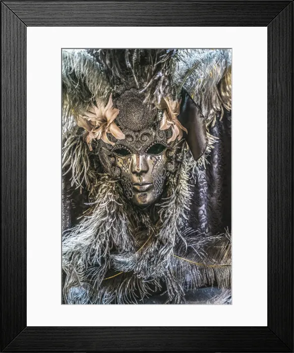 Framed Print : Silver Venetian mask feathers, Venice, Italy. Used since 1200's for Carnival. Also used for Mardi Gras Date: 27-01-2021 Framed Print : Silver Venetian mask feathers, Venice, Italy. Used since 1200's for Carnival. Also used for Mardi Gras Date: 27-01-2021