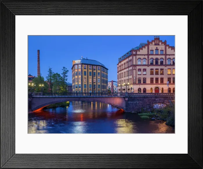 Framed Print : Sweden, Norrkoping, early Swedish industrial town, Arbetets Museum, Museum of Work in former early 20th century mill building, dusk Date: 16-05-2019 Framed Print : Sweden, Norrkoping, early Swedish industrial town, Arbetets Museum, Museum of Work in former early 20th century mill building, dusk Date: 16-05-2019